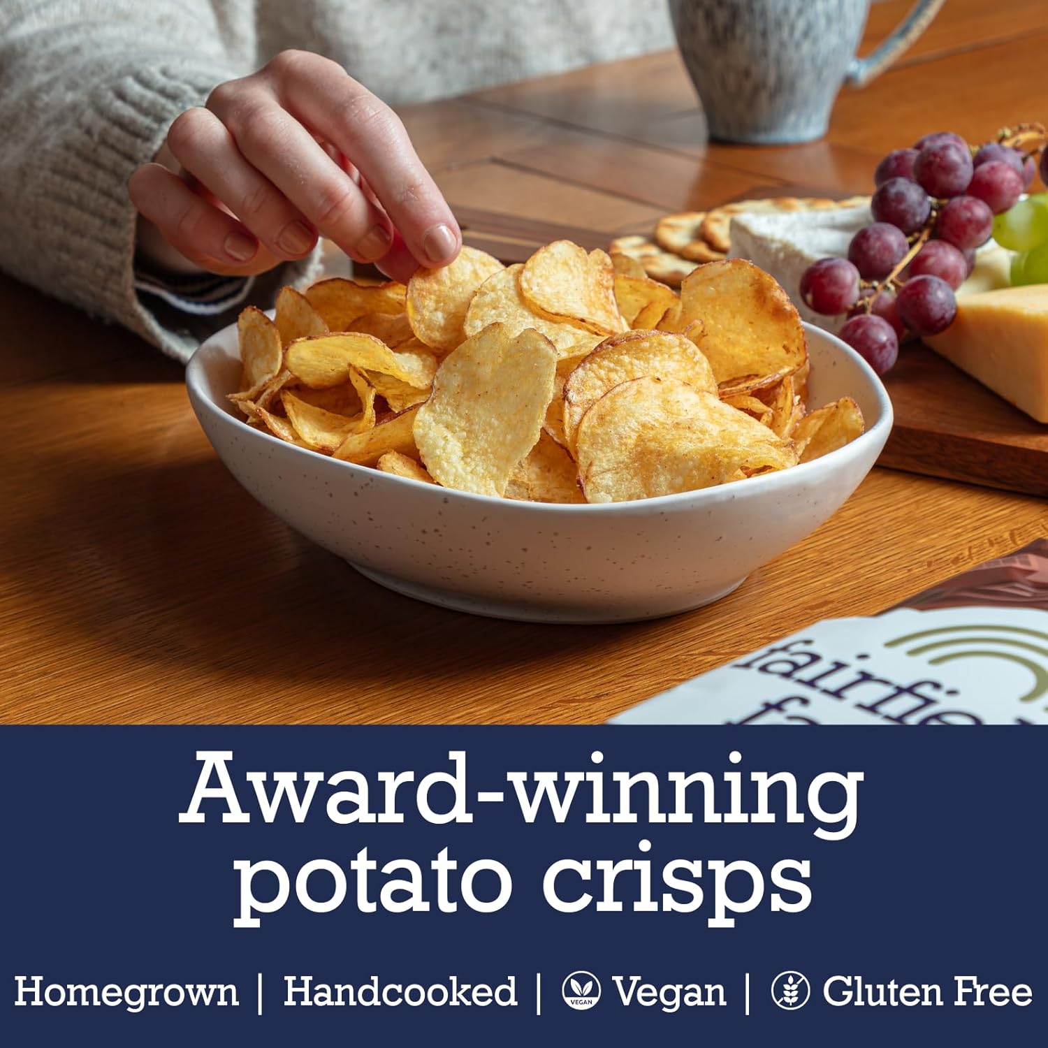 Fairfields Farm Lightly Sea Salted Crisps 150g