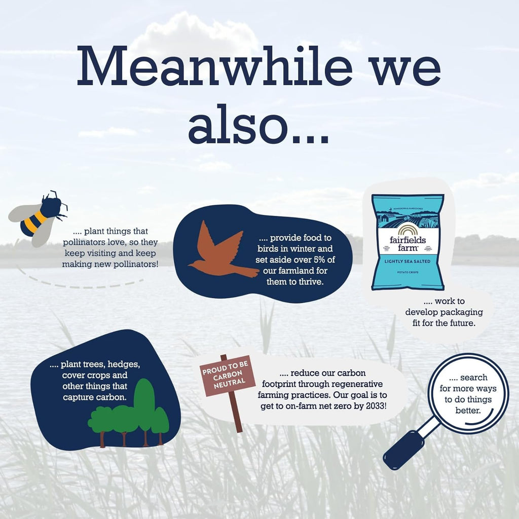 Fairfields Farm Lightly Sea Salted Crisps 150g