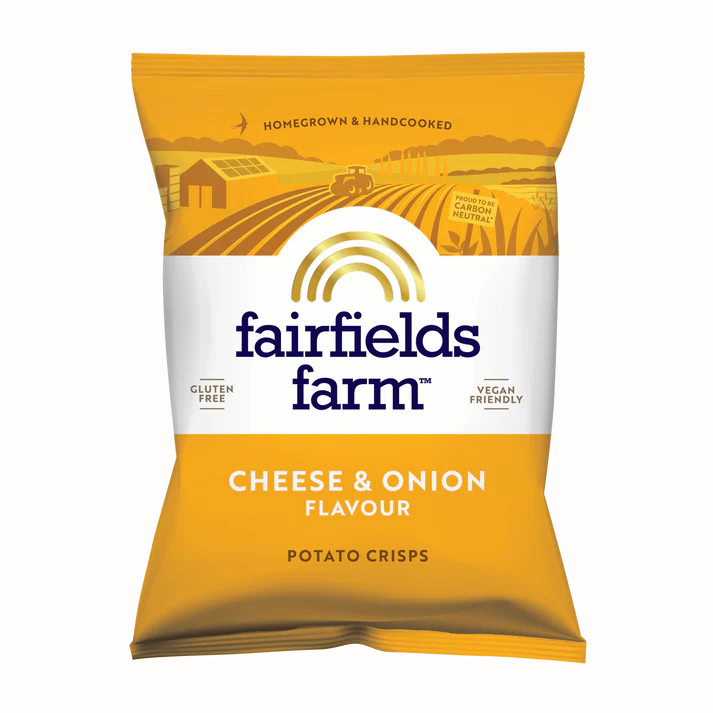 Fairfields Farm Cheese & Onion Flavour Crisps 40g