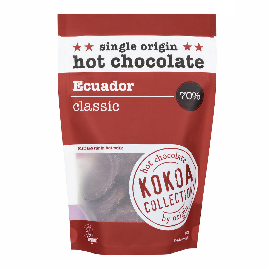 Kokoa Collection Ecuador Classic 70% Hot Chocolate Tablets