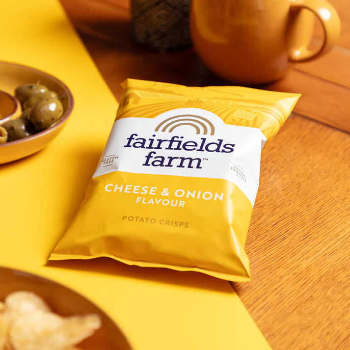 Fairfields Farm Cheese & Onion Flavour Crisps 40g