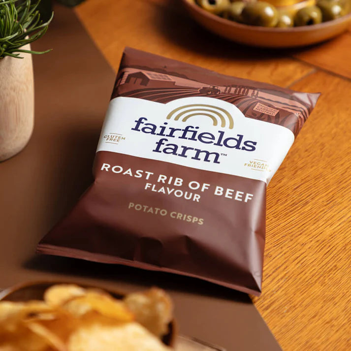 Fairfields Farm Roast Rib of Beef Flavour Crisps 150g