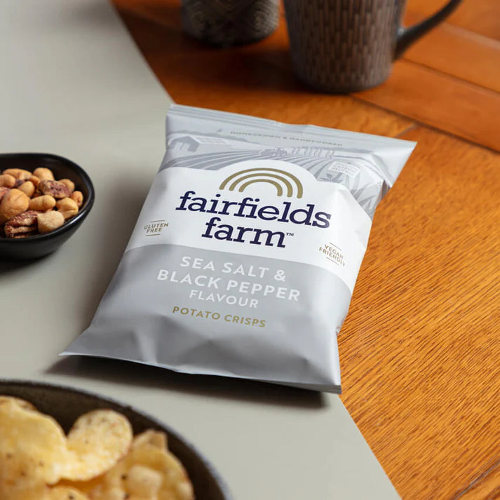 Fairfields Farm Sea Salt & Black Pepper Crisps 150g