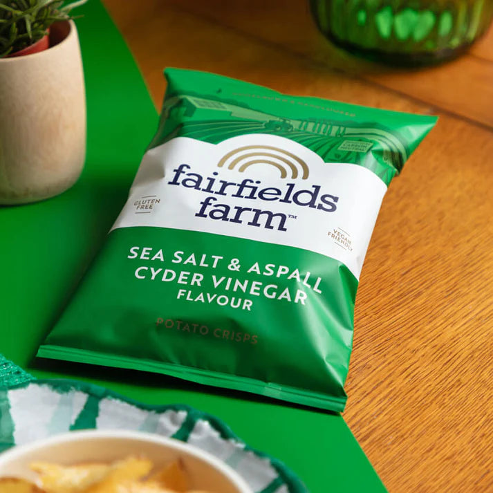 Fairfields Farm Sea Salt & Aspall Cyder Vinegar Crisps 40g