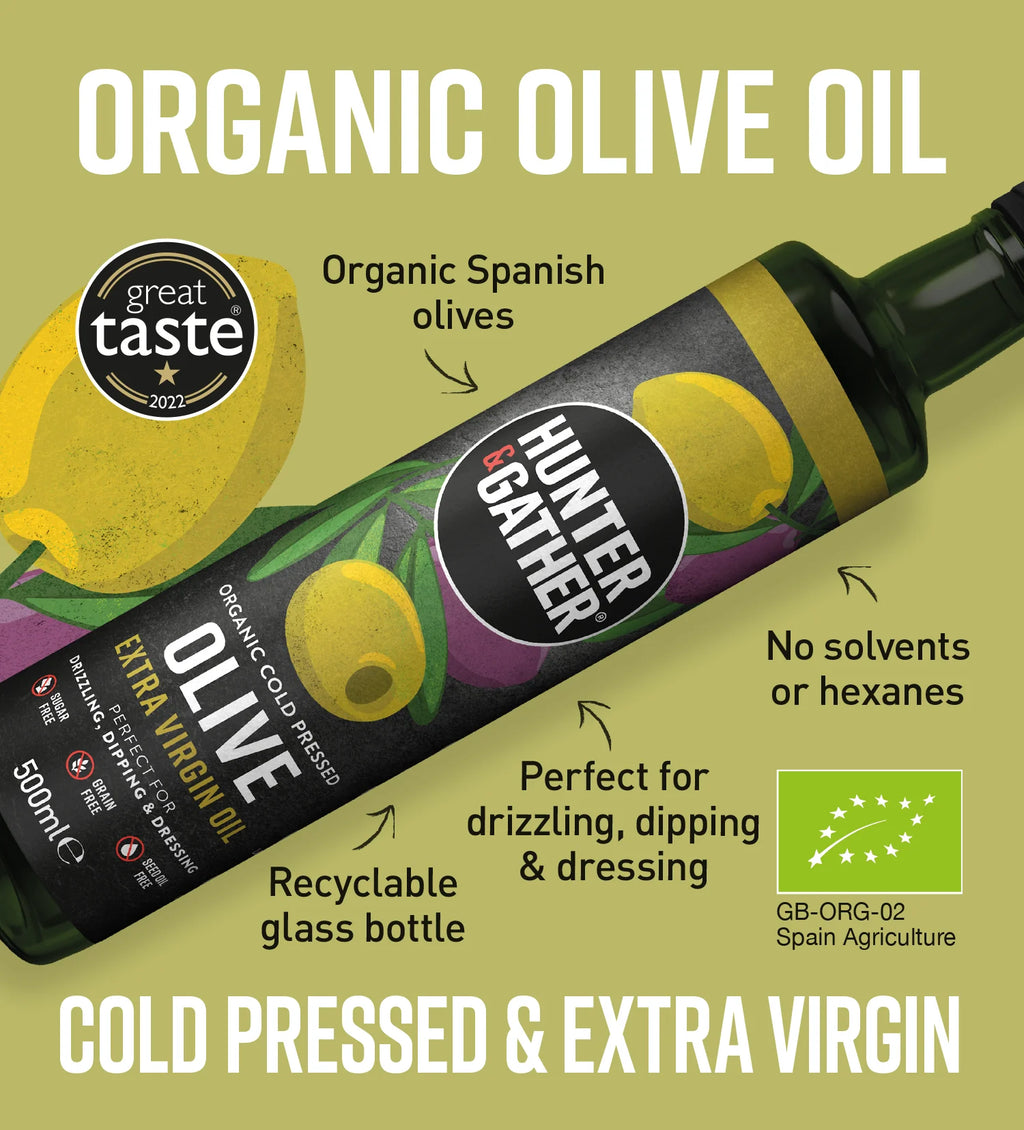 Hunter and Gather Organic Extra Virgin Olive Oil 500ml