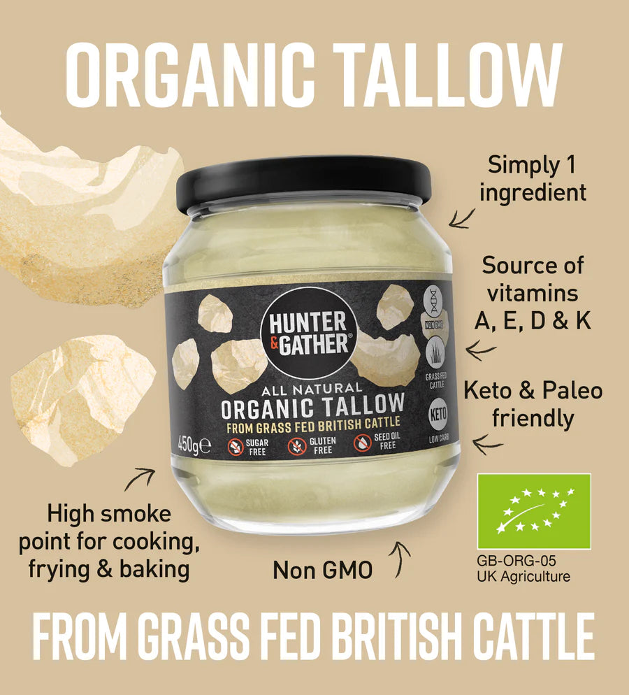 HUNTER & GATHER Grass Fed Organic Beef Tallow
