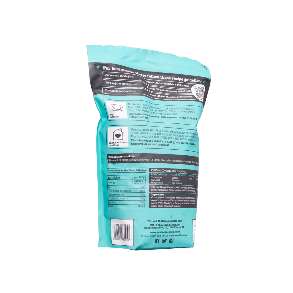 Kokoa Collection Dominican Republic Hot Chocolate Flakes 1KG