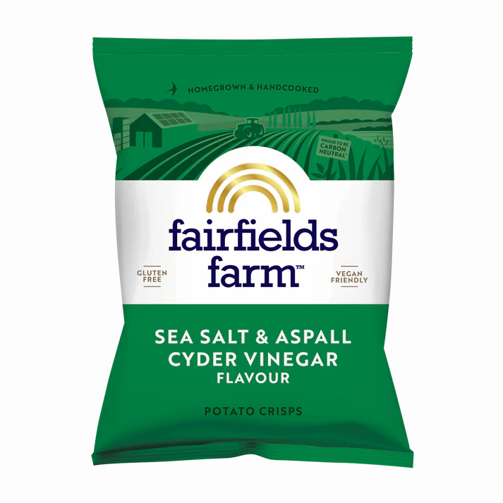 Fairfields Farm Sea Salt & Aspall Cyder Vinegar Crisps 40g