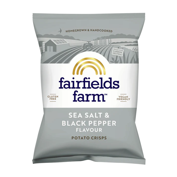 Fairfields Farm Sea Salt & Black Pepper Crisps 150g