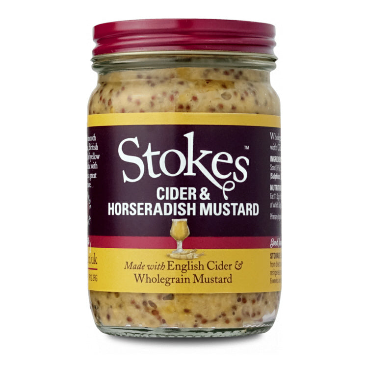 Stokes Cider & Horseradish Wholegrain Mustard 185g