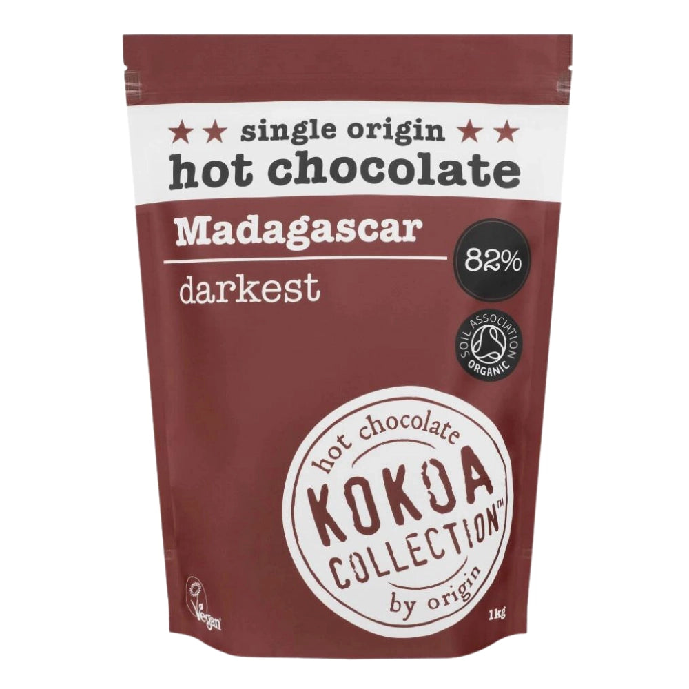 Kokoa Collection Organic Madagascar Darkest 82% Hot Chocolate Tablets