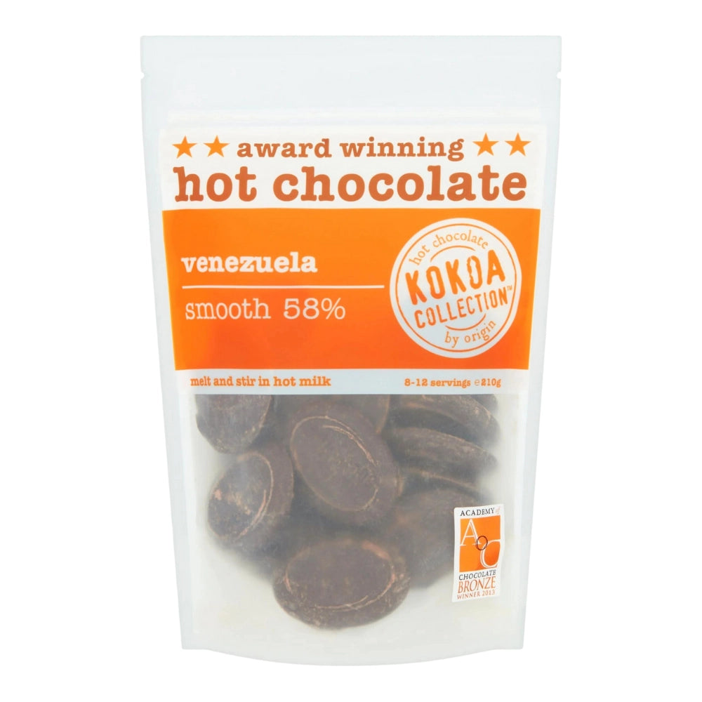 Kokoa Collection Venezuela Smooth 58% Hot Chocolate Tablets
