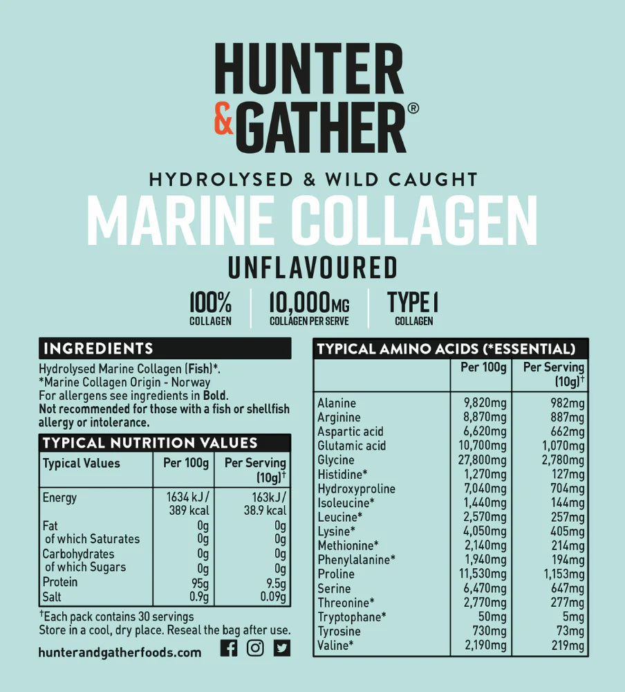 HUNTER & GATHER Marine Collagen Powder 300g
