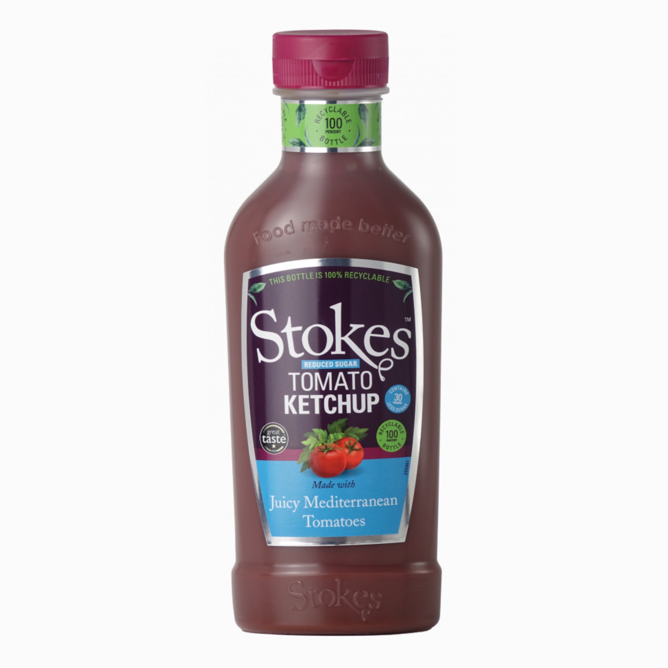 Stokes Reduced Sugar Real Tomato Ketchup 475g